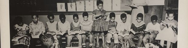 historical photo Black children in school